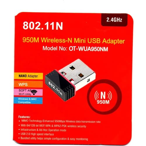 USB WIFI Adapter Dongle Receiver 950mbps