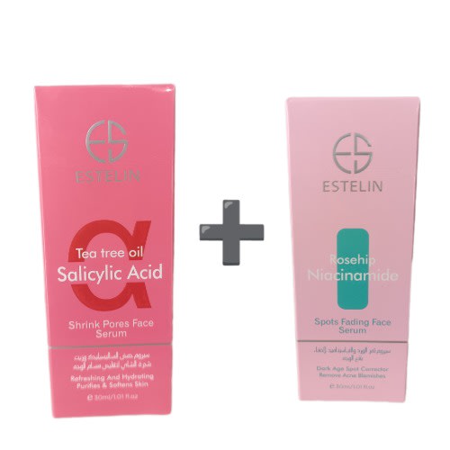 Estelin Salicylic Acid And Niacimide Serum - Combo For Acne Blemishes Treatment - 30ml