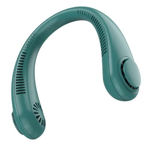 Rechargeable Wireless Neck Fan - Green
