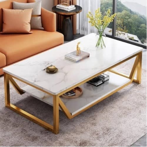 Rectangle Nordic Center Table - White - 120cm