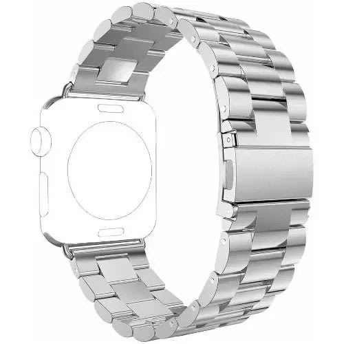 Replacement Bracelet Stainless Steel Strap For Apple Watch Series 42mm/44mm -Silver
