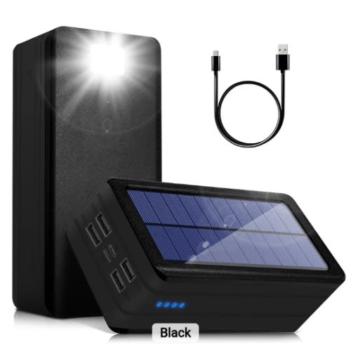 Solar Power Bank 50000mah With Flood Light