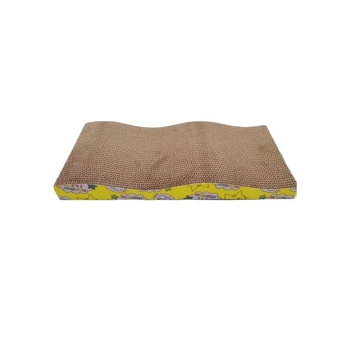 TD Cat Scratching Pad Wave Yellow Miaowi Scratcher
