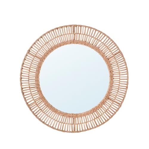 Anglarp Mirror 67 Cm, Rattan