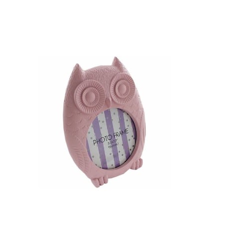 Owl Photo Frame - Pink