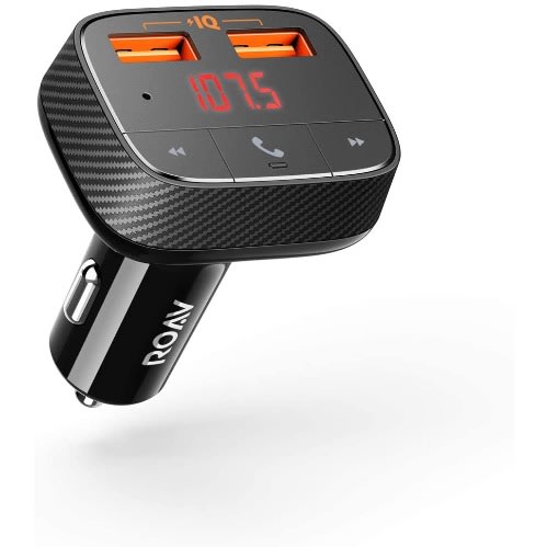 Roav Smartcharge F0 Bluetooth Fm Transmitter For Car, Audio Adapter And Receiver,