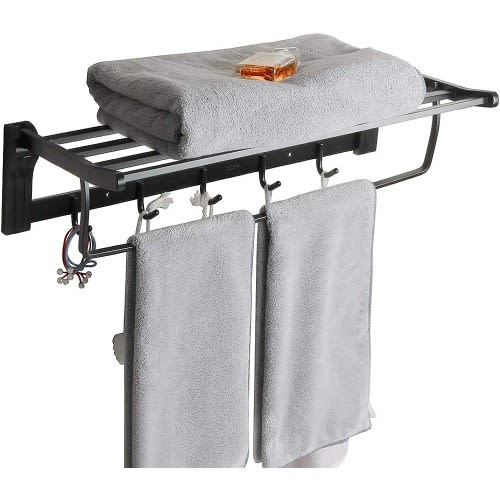 Towel Rail - Black - 60cm