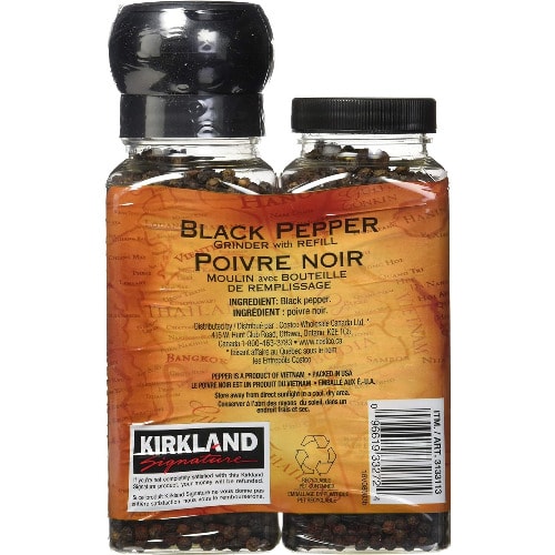 Black Pepper Adjustable Grinder With Refill - 357g