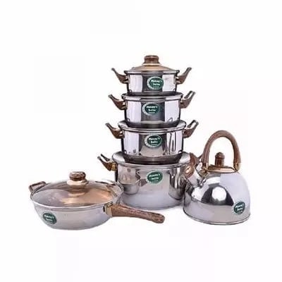 Servico Stainless Pots - Set Of 6