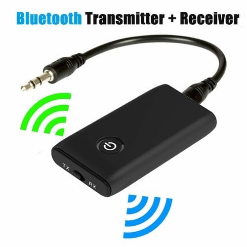 Wireless Bluetooth 5.0 2 In 1 Rechargeable Receiver/transmitter  For Car Tv Pc Speakers
