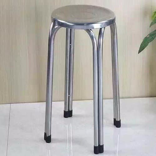 Non Slip Four-Legged Round Stainless Steel Stool