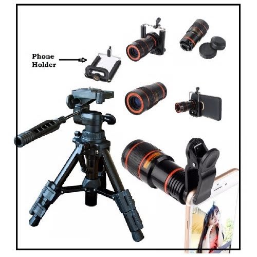 Portable Camera Tripod Stand + Mobile Phone Telescope Portable Camera Tripod Stand
