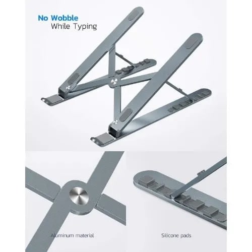Foldable Aluminum Laptop Stand For Desks