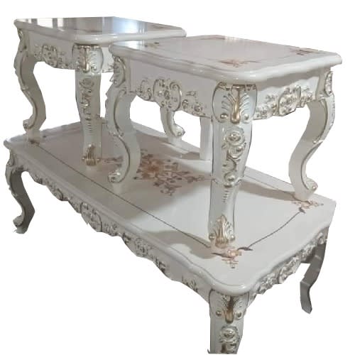 Exquisite  Royal Dinning With 2 Side Stools
