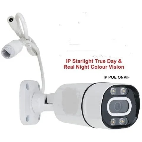 Hlinks 4mp Security Outdoor Bullet Cctv Camera Day & Night Color Ip Camera With 4 Led