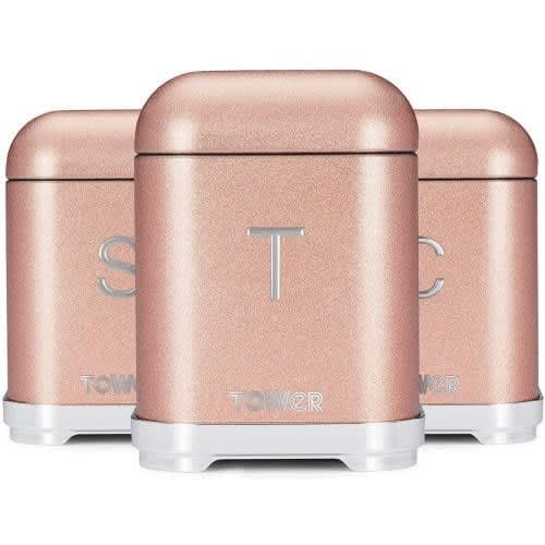 Kitchen Storage Canisters - Glitz Range- Set Of 3