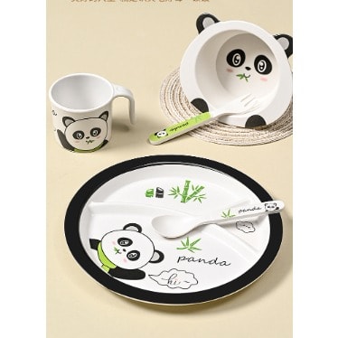 Bamboo Fibre Kids Tableware Set - 5pcs
