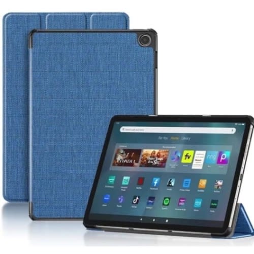 Smart Leather Case For Fire Max 11 2023 Version(blue)