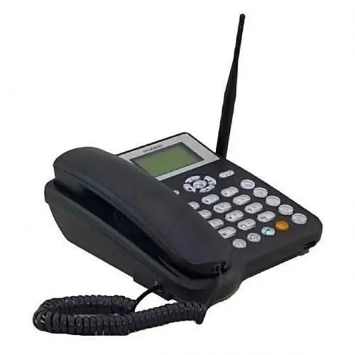Landline Sim Card Phone - Black