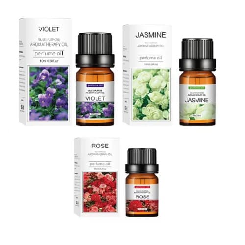 Plant Scented Diffuser Aromatherapy Oil - 10ml x 3