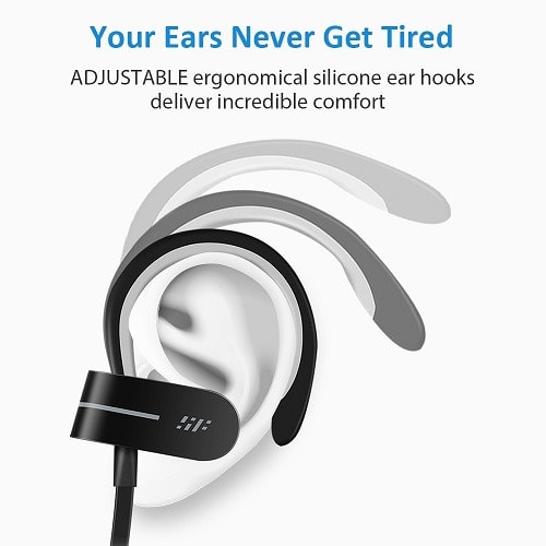 Waterproof Ipx7 Noise Cancelling Wireless Bluetooth Gym Running Workout Earbuds