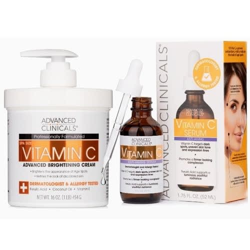 Advanced Vitamin C Brightening Cream & Vitamin C Anti-ageing Serum