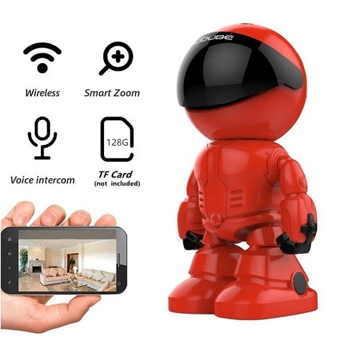 1080p Robot Ip Camera 2mp Security Camera Wifi Wireless Cctv Baby Monitor