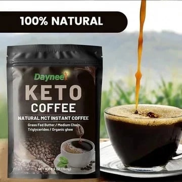 Daynee Keto Coffee With Mct Oil - Instant Coffee For Mental Alert - 100g.