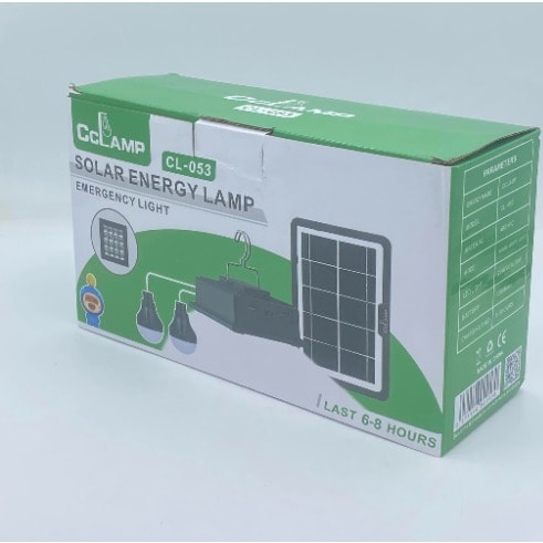 Portable Solar Energy Lamp Emergency Light With 2 Bulbs