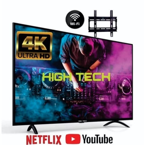High Teck 60" Android Smart Tv - Bluetooth 4k Uhd  + Free Wall Hanger