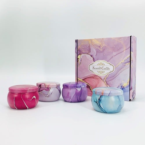 Aromatherapy Soy Wax Scented Candles Gift Set - 124g Each
