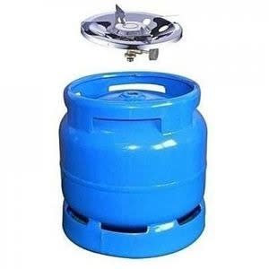 Gas Cylinder With Stainless Burner - Blue - 6kg