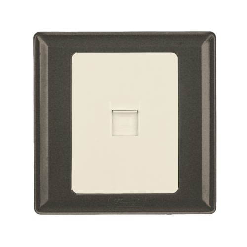 Himel Data Socket, Advanced Series, 1 Gang, Rj45, 8-pin, Brown || HWDA1DSB