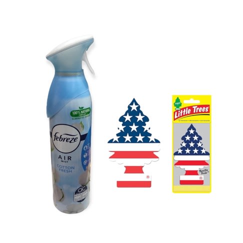 Febreze Air Freshener- 300ml & Little Tree Car Air Freshener