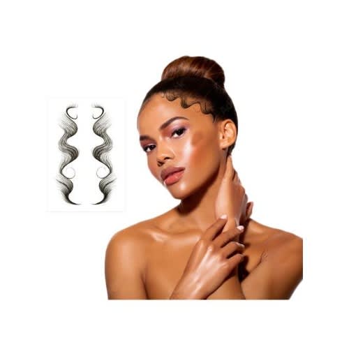 Temporal Baby Hairline Tattoo For Female - JSO3