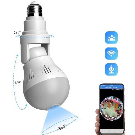 Bendable Spy 360 Degree Bulb Camera