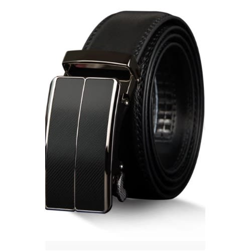 Men's Cowhide Belt With Leather Buckle