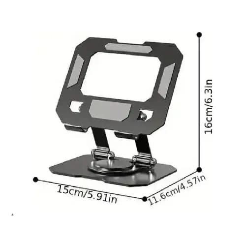 Foldable Metallic Phone Holder Stand 360° rotatable