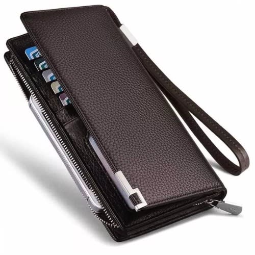 JP - Multipurpose Leather Cards Holder - Wallet - Brown