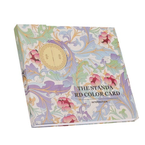 Flowery Cover 120 Colors Artificial Nail Art Display Chart Book Card