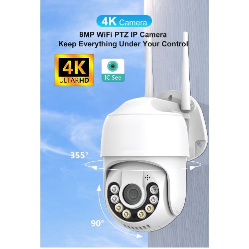 Cctv Camera With Wifi Ip Surveillance - Outdoor Colorful Night Ptz Camera