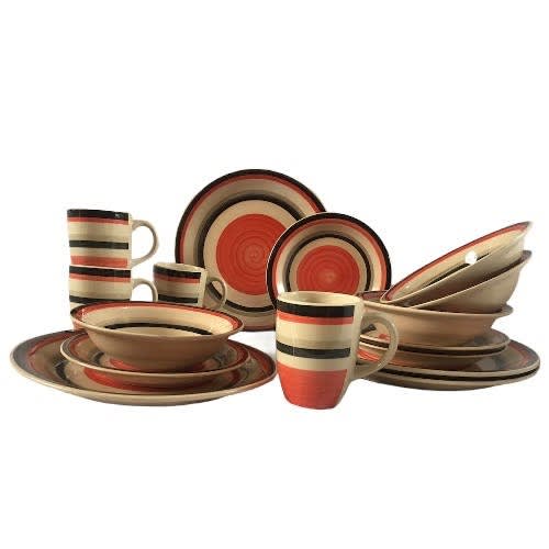Large 16 Pieces Breakable Dinner Set
