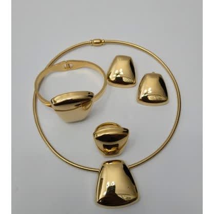 18k Gold Plated 4 In 1 Simple Set