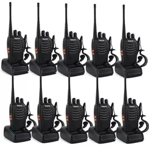 Walkie Talkie - 10 Pieces With Earpieces