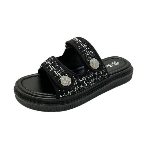 Jays Summer Slides Slippers - Black