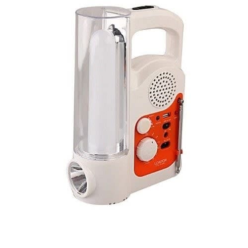 Rechargeable Lamp With Radio With USB Powerbank Port
