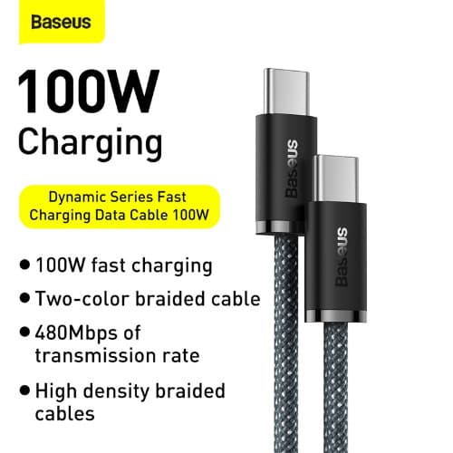 Dynamic Series Fast Charging Data Cable Type-c To Type-c - 2m - 100W
