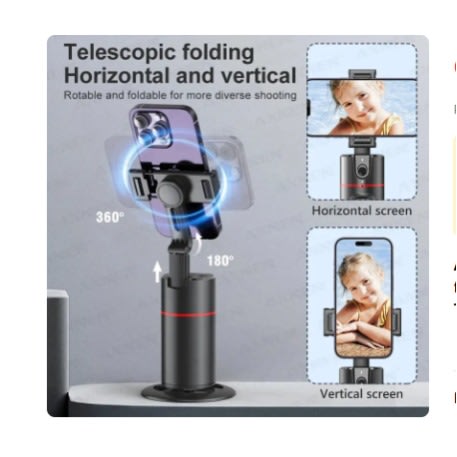 Axnen 360 Rotation Gimbal Stabilizer Monopod Auto Face Tracking