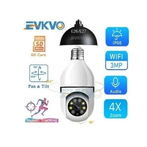 Wifi Ip Mini Camera - E27 Bulb Camera.