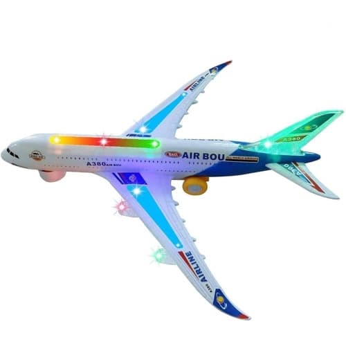 Air Bus A380 With Flash Lights Airplane Toy